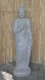 Artikelbild des Artikels “Stehender Buddha mit Lotusblume, ca. 180 cm H “